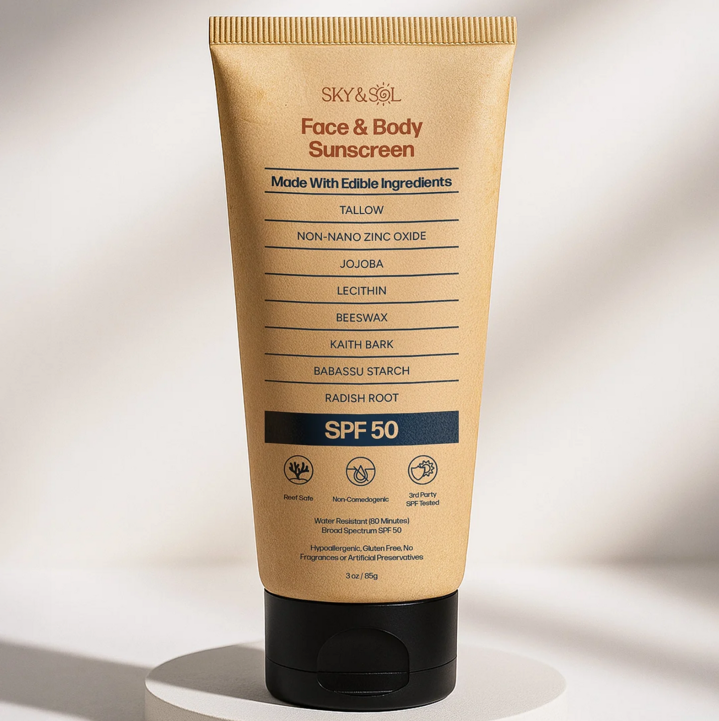 Crema Facial FPS 50 Orgánica: Sebo, Sin Olor y No Grasa